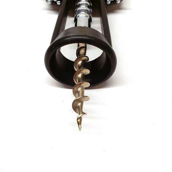 Wing Corkscrew Chrome Plated Steel Wine Bottle Opener Cork Screw Made in ITALY - Picture 4 of 9